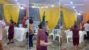 Adulta mayor sorprende bailando con botella en la cabeza en fiesta norteña: “¡Qué tal equilibrio!”