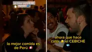 Francesa considera que la gastronomía peruana es exquisita: “La mejor comida es la de Perú”
