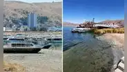 Sequía provocó que lago Titicaca se aleje 40 metros de su orilla original
