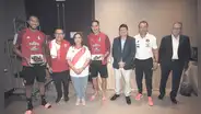 Dina Boluarte visitó a la Blanquirroja durante la concentración
