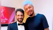 Rodrigo González comparte fotografía con Marcelo Tinelli y aclara: "Me dio una exclusiva"