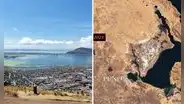 ¡Atención!: imágenes satelitales muestran cómo bajó el nivel del agua del lago Titicaca desde 2022