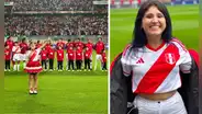 Milena Warthon sorprendió al cantar el himno nacional en previa del Perú vs. Brasil