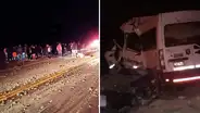 Arequipa: 10 muertos y 8 heridos tras choque frontal entre miniván y volquete en Vítor