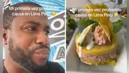 Extranjero en Perú come causa de atún por primera vez y su reacción se vuelve viral: “No soy un fan, sorry”