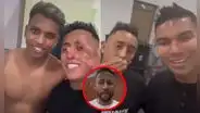 Selección peruana perdió y Christian Cueva se grabó con Rodrygo y Casemiro en vestuario de Brasil