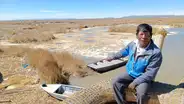 Ciudadanos de los Uros se quedan sin camino para transitar por descenso del lago Titicaca