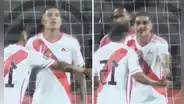 El inédito video del furioso reclamo de Paolo Guerrero a Raúl Ruidíaz tras el gol de Brasil