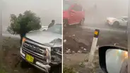 Se registró un choque múltiple en la variante de Pasamayo | VIDEO