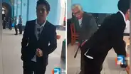 Exalumno llegó tarde a clase de reencuentro y su profesor lo 'castigó'