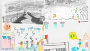 Niños afectados por las lluvias en el norte dibujan emotivas imágenes de lo que vivieron: "Tuvimos miedo"