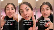 Joven se sorprende al saber que en Perú se celebra Fiestas Patrias de Chile: “Sin rivalidades”