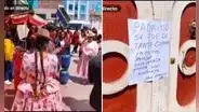 Padrinos de matrimonio en Juliaca, cansados de esperar, dejan sorpresivo aviso: "No hay atención"