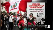 Marcha por la democracia: así fue la movilización contra el Congreso