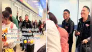 Peruana va al aeropuerto de Chile para recoger a sus padres y se encuentra con el Grupo 5