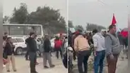 Huachipa: vecinos protestan por cierre de importante vía que conecta a todo Lima Este