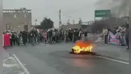 Panamericana Norte: manifestantes bloquearon vía a la altura de Chancay