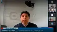 Pedro Castillo: "Nunca he liderado y tampoco he sido parte de una organización criminal"