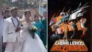 Novia fanática de 'Los caballeros del Zodiaco' desata furor al casarse con opening 'Saint Seiya' en Puno