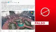 Foto de la Plaza 2 de Mayo no muestra la 'Marcha por la democracia' del 16 de septiembre