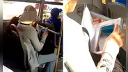 Mujer sorprende con peculiar estrategia para evitar que le roben su celular en el bus: “Es una genio”