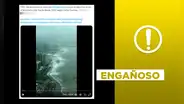 Fuerte oleaje del video viral no fue por el reciente tifón en China
