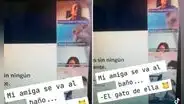 Estudiante se va al baño y su gato la reemplaza en clase virtual: “Está tomando nota hasta que vuelva”