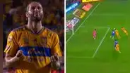 ¡Golazo histórico! Gignac puso el 1-0 de Tigres ante Monterrey e iguala récord en el clásico regio