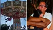 Trágico accidente en Brasil: mujer queda grave tras caer del juego de las sillas voladoras