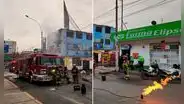 SJL: incendio consumió la vivienda de una bombera en la avenida Próceres de la Independencia
