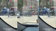 Taxista hace de policía y ordena el tránsito en Chiclayo: "El poli obedece la orden"