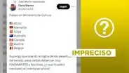 Posteo viral sobre países "sin Ministerio de Cultura" contiene información imprecisa