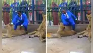 Pastor se mete a jaula con leones para recrear un pasaje bíblico y le muerden el brazo