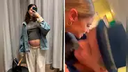 Karina Rivera y Orlando Fundichely comparten emotivo abrazo por el nacimiento de su nieta