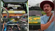 Extranjero que vive en su auto hace años llega a Perú y se sorprende: "Es muy seguro; siempre saco mi celular"