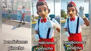 'Pinocho' se vuelve vendedor de dulces en buses de Carabayllo y usuarios bromean: “Se le escapó a Gepetto”