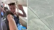 Turista extranjera sobrevuela líneas de Nazca y muestra vista desde el cielo: "Qué hermoso"