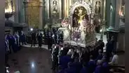 Procesión del Señor de los Milagros: guardan anda del Cristo Moreno en Iglesia Las Nazarenas