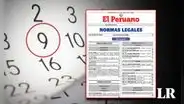 ¿El 9 de octubre es feriado o día no laborable? Esto indica el diario El Peruano
