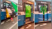 Joven sube carrito sanguchero a bus EL CHINO y usuarios reaccionan: "¿Cómo le explicamos esto a OLIVER SONNE?"