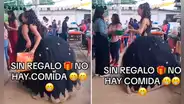 Quinceañera celebra su cumpleaños y se vuelve viral por singular regla: “Sin regalo no hay comida”
