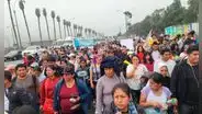 Familias de asentamientos humanos de VMT protestan por falta de agua y alcantarillado
