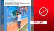 Foto viral no muestra a futbolista de la Copa Perú celebrando con su madre tras anotar un gol