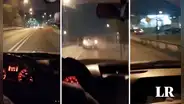 Jóvenes graban a sujeto que choca y atropella todo a su paso: "Está matando a todo el mundo"