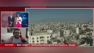 Peruano en Israel se refugia en plena entrevista en vivo tras alerta de bombardeo