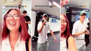 Peruanos cantan 'Cervecero' de Armonía 10 en metro de Madrid y usuarios bromean: “Aquí con sed”