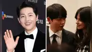 Song Joong Ki y su esposa, Katy Louise Saunders, radiantes en boda de la hermana del actor