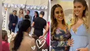 Brunella Horna y Richard Acuña celebran el baby shower y revelan el nombre de su hijo
