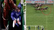 Caballo sale a competir solo luego que su rival golpeara la cabeza a su jinete y gana la carrera