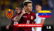 ¡GOL VINOTINTO! Yeferson Soteldo pone el 1 a 0 de Venezuela contra Chile